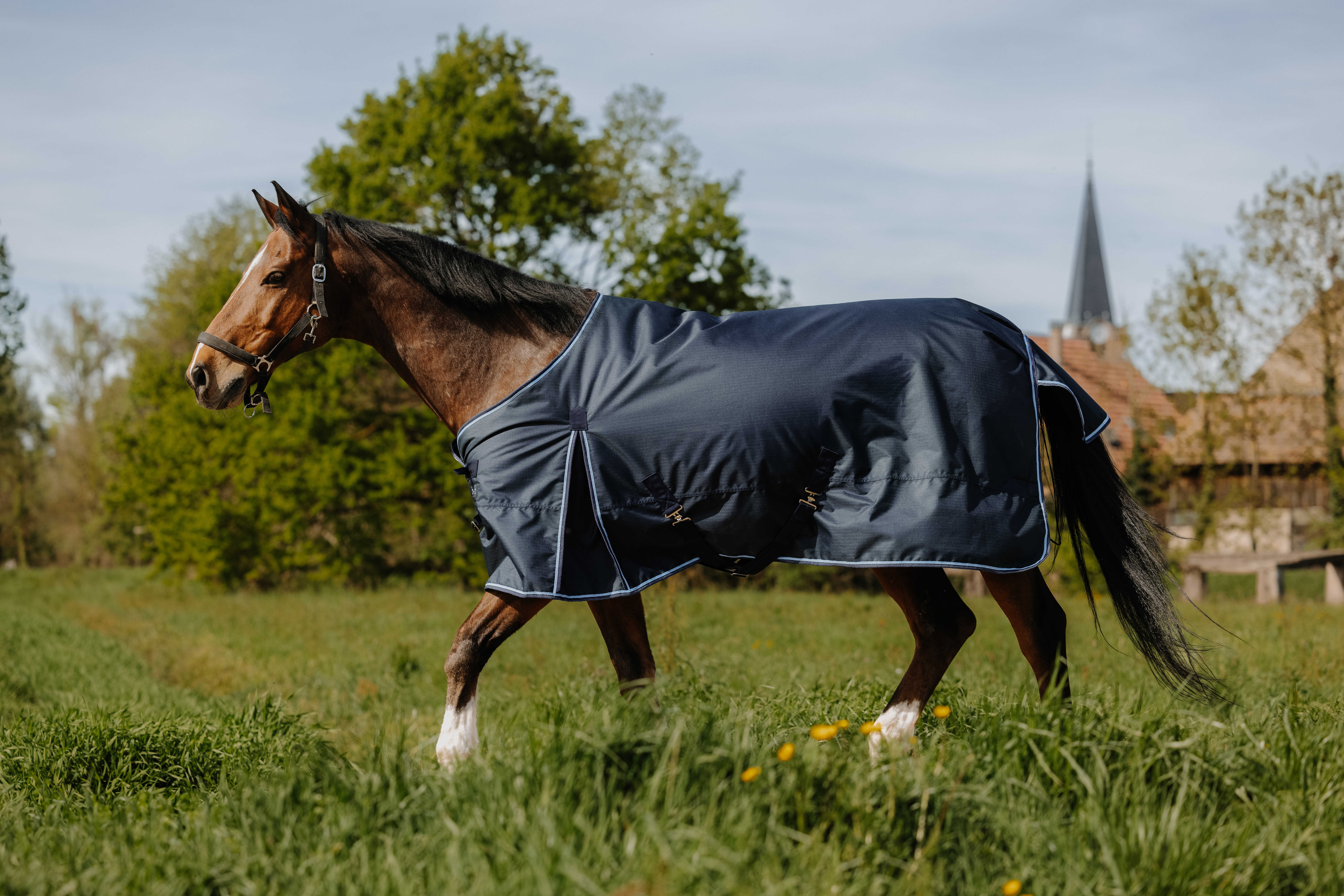 Capa Riding World Eco 1200D Marinho Azul-marinho Capa Riding World Eco 1200D Marinho Azul-marinho