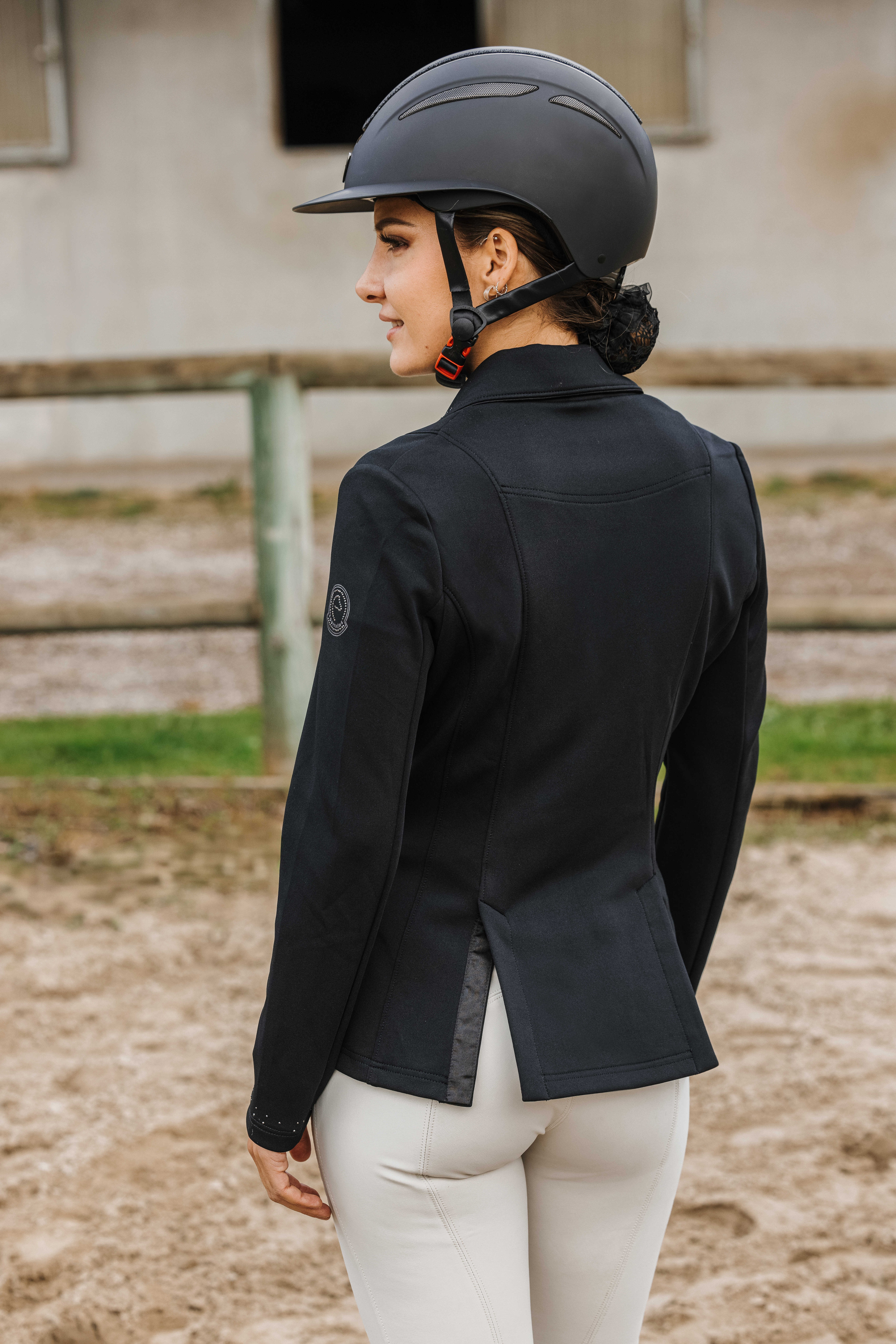 Casaco de competição Je t'aime Equithème Estocolmo Preto