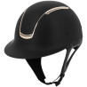 Capacete de pala larga Equithème Soazy Mate Rose gold - Preto / ouro rosa