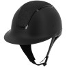 Capacete Equithème Soazy Matte Crystal fabric - Preto brilhante