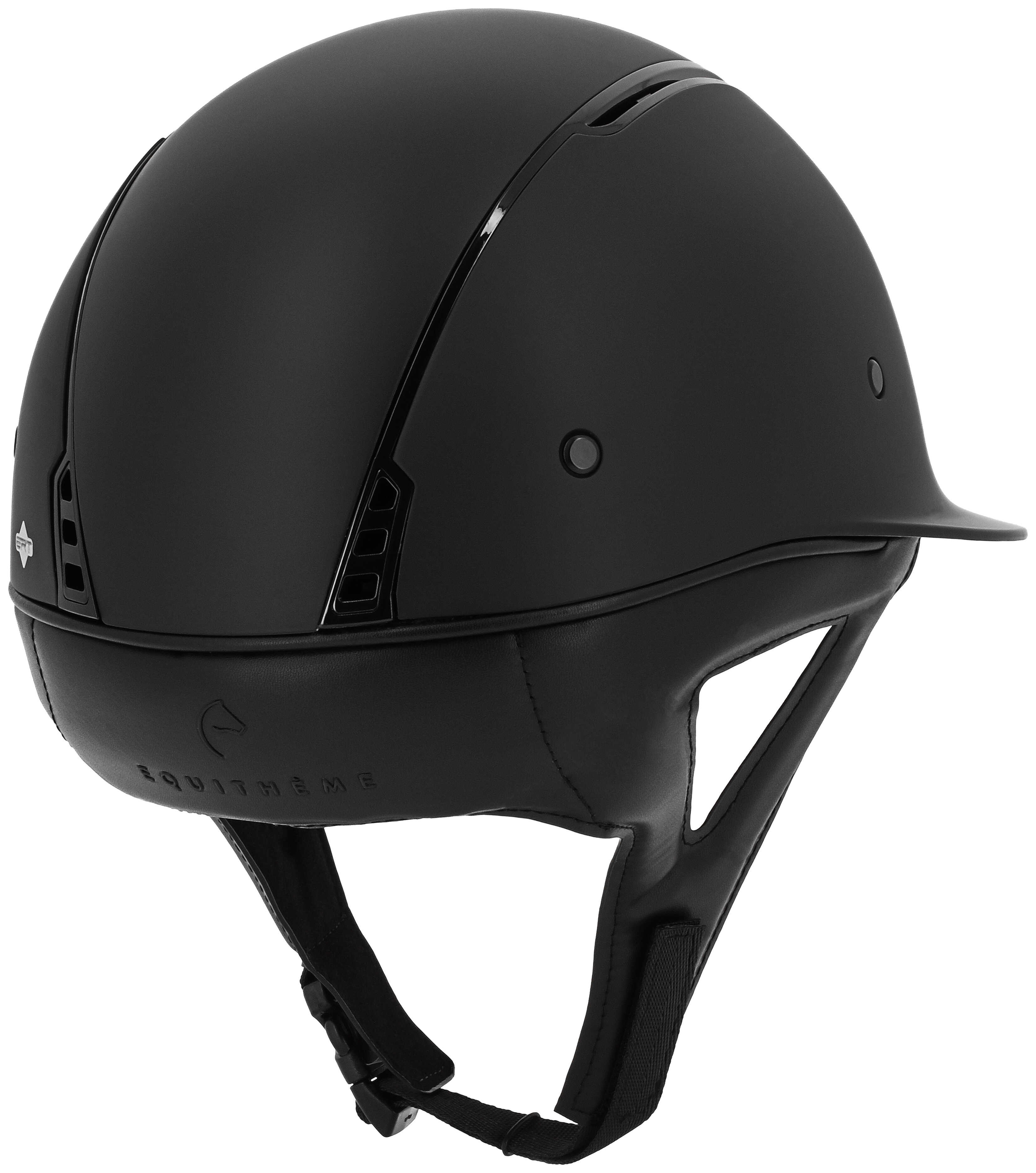 Capacete Equithème Soazy preto mate brilhante Preto / preto