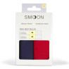Pack de 2 cuecas Smoon Fluxo médio - Vermelho / azul