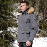 Blusão impermeável masculino Evo Flags & Cup