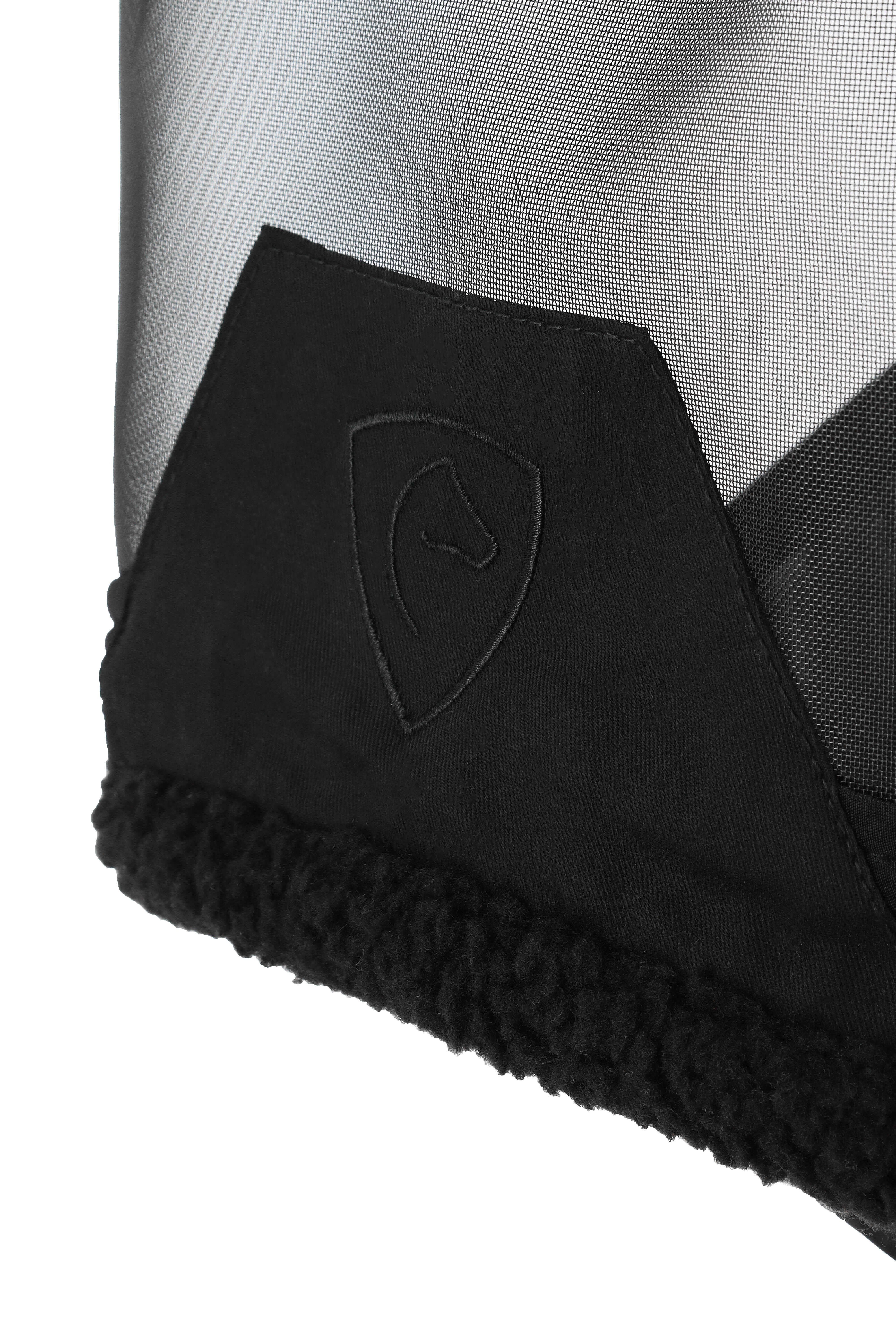 Máscara anti-moscas anti-UV Equithème Teddy Preto