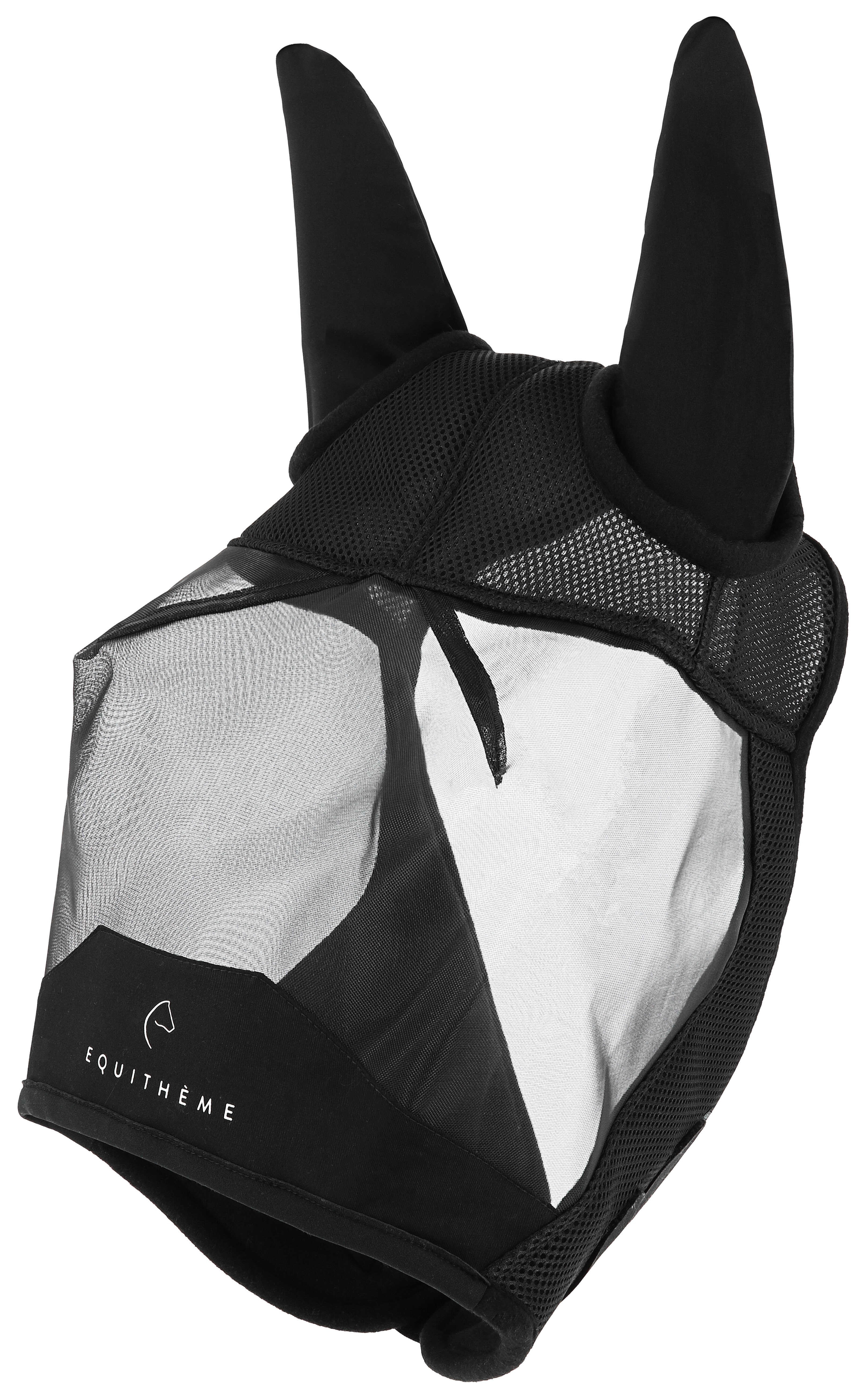 Máscara anti-moscas anti-UV Equithème Mesh Preto