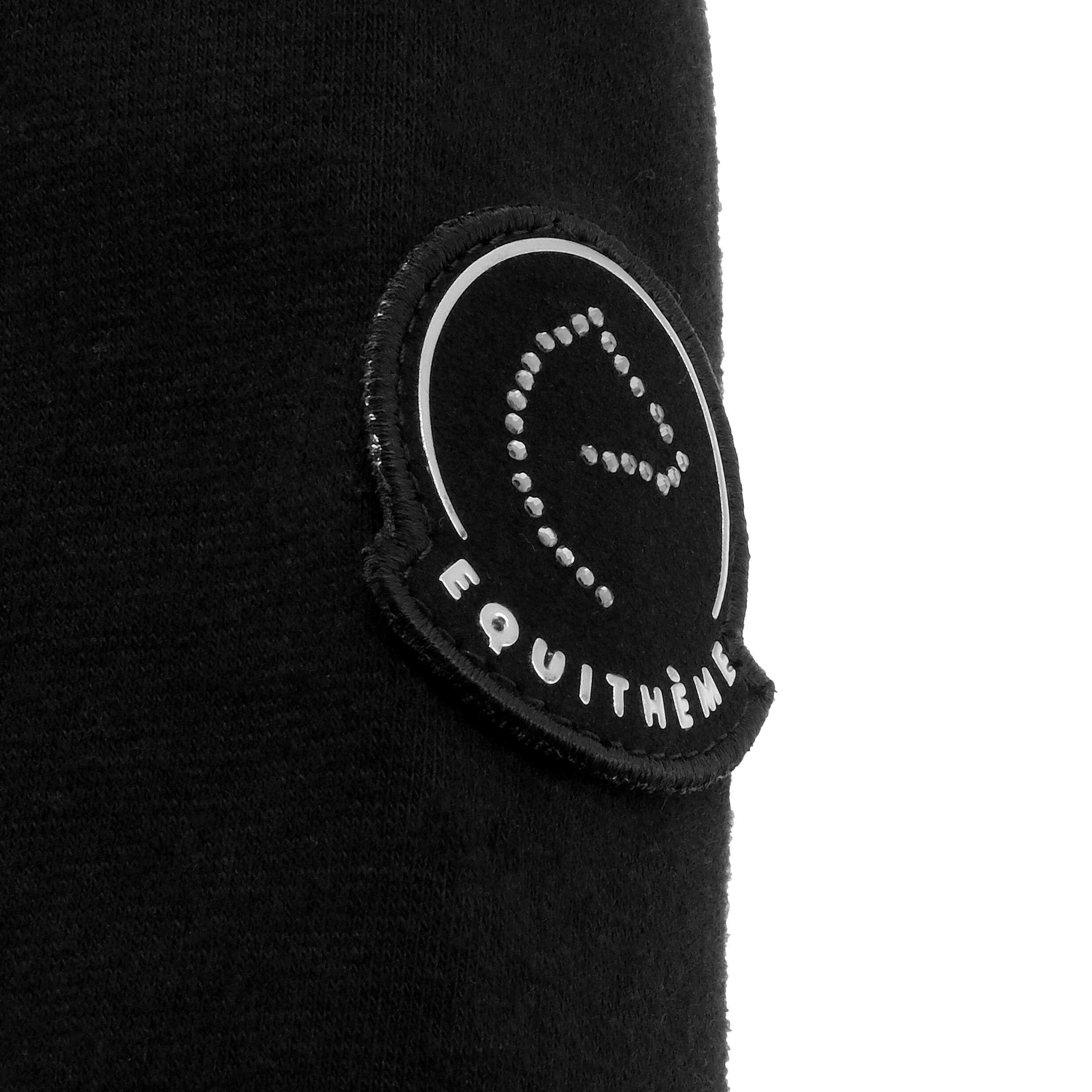 Moletom Je t'aime Equithème Selena infantil Preto