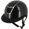 Capacete Equithème Airy LM - Preto carbono brilhante
