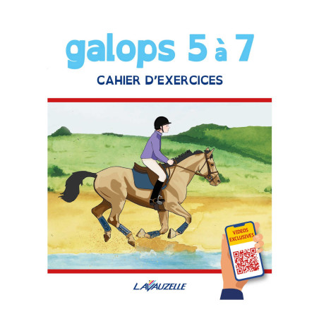 Caderno de exercícios galopes 5 a 7 com vídeos Lavauzelle