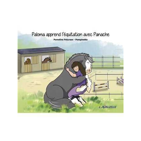 Paloma aprende equitação com Panache