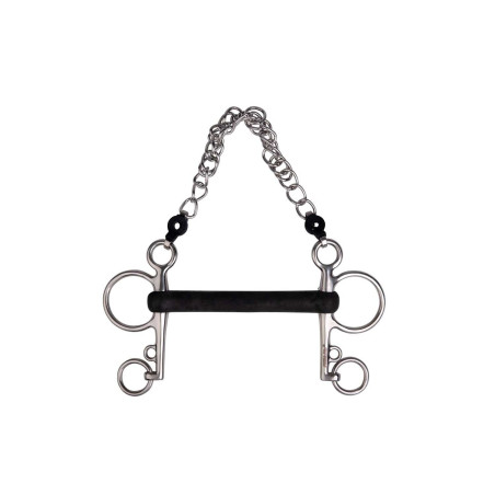 Mors Pelham Metalab borracha rígida reta