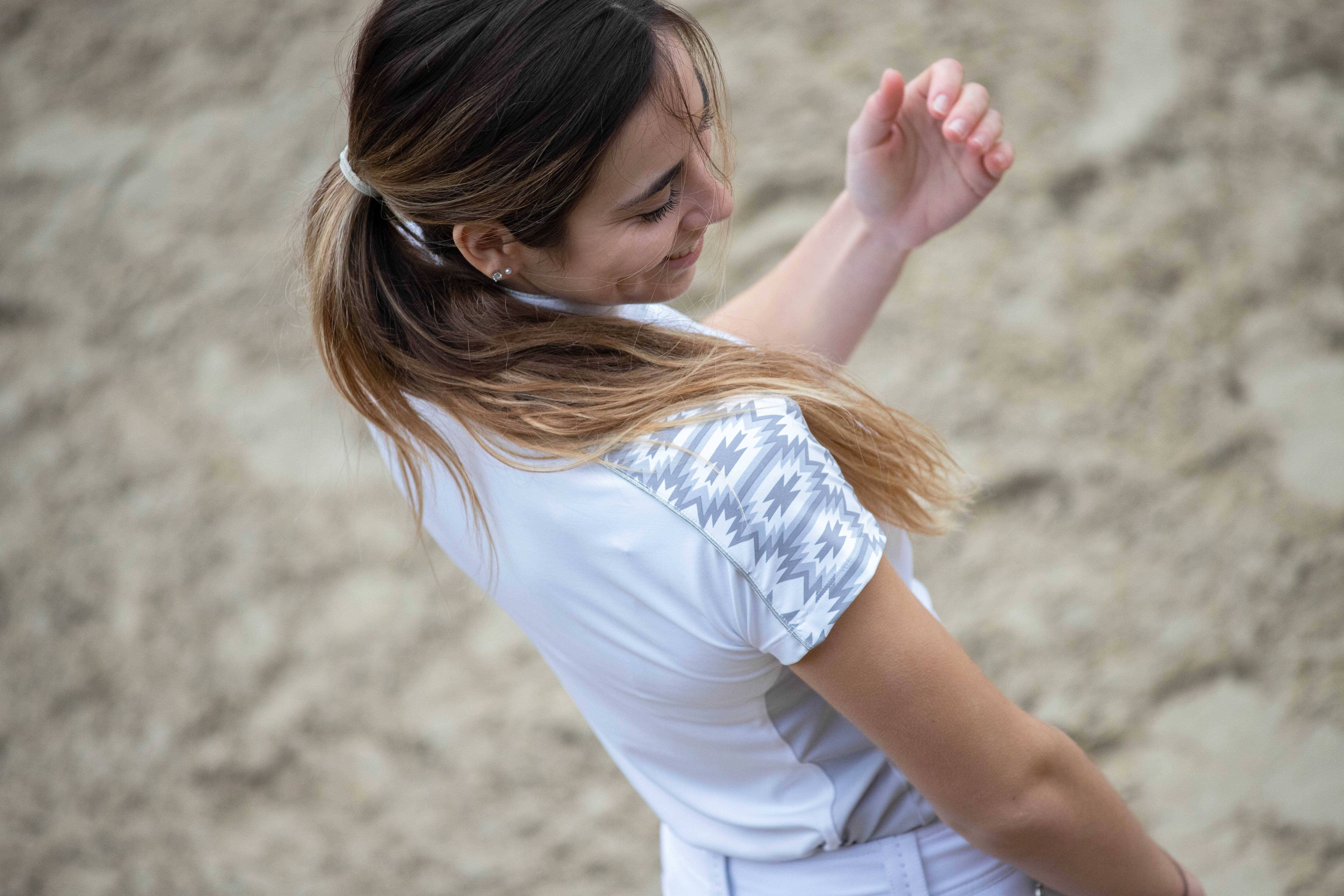 Polo Pénélope Anais Manga curta Branco