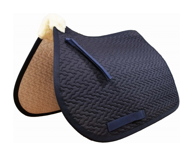 Tapis de selle T de T Thérèse Blanc