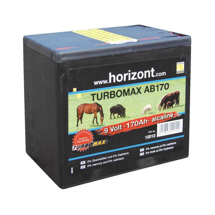 Pilha Horizont Turbomax AB170 9 V - 170 AH