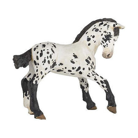 Estatueta Potro Appaloosa preto Papo