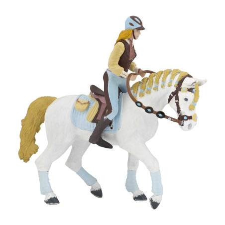 Figura Cavaleira adulta Fashion azul Papo