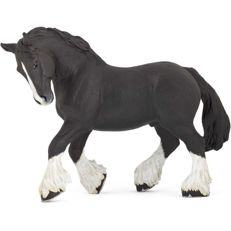 Figura Garanhão Shire preto Papo