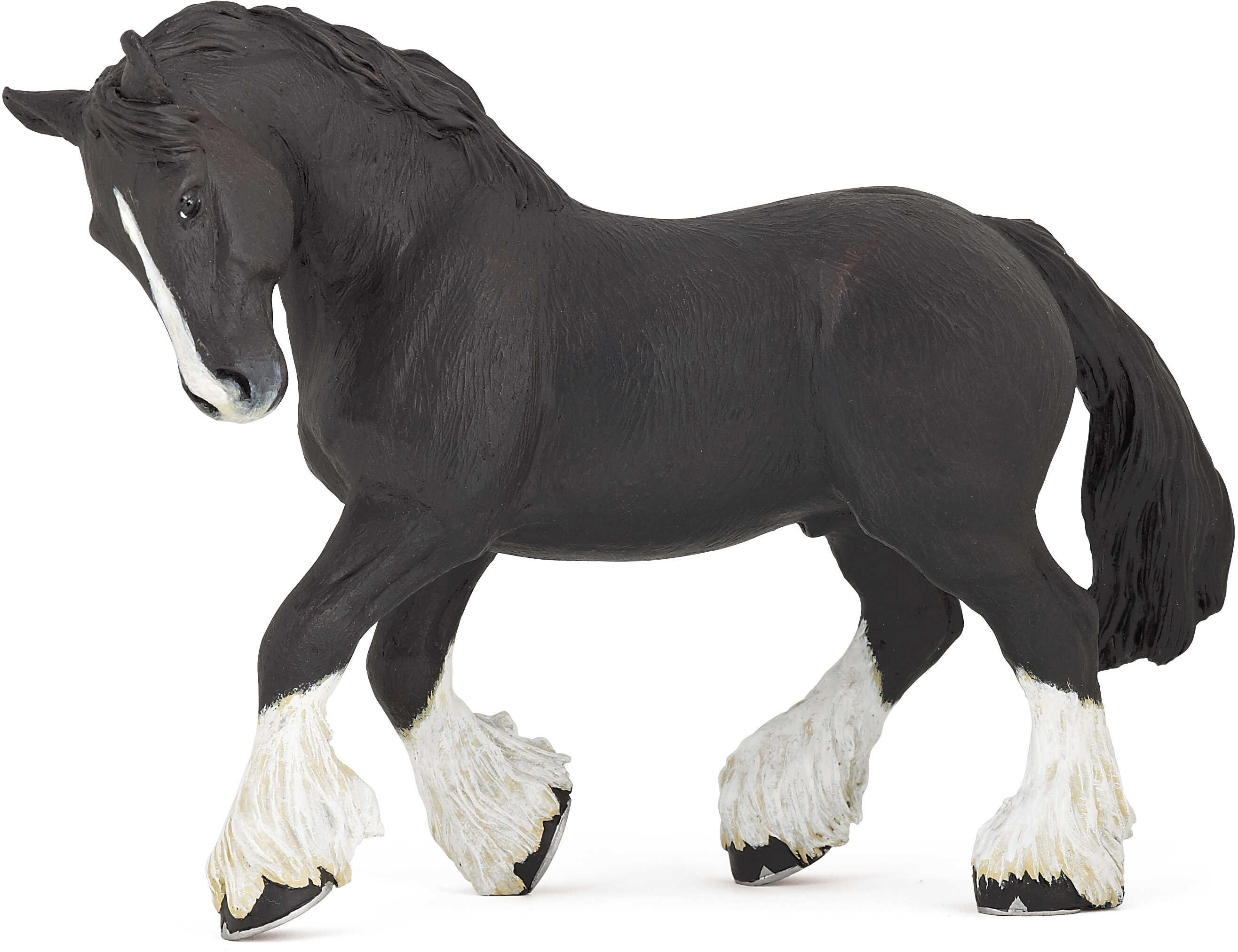 Figura Garanhão Shire preto Papo