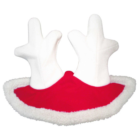 Touca de Natal com orelhas em forma de chifre de rena