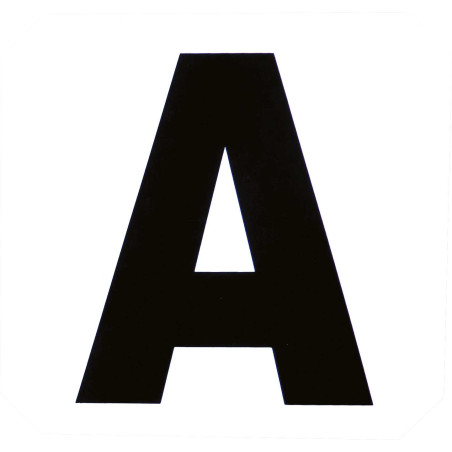 Conjunto de 12 letras de picadeiro autocolantes