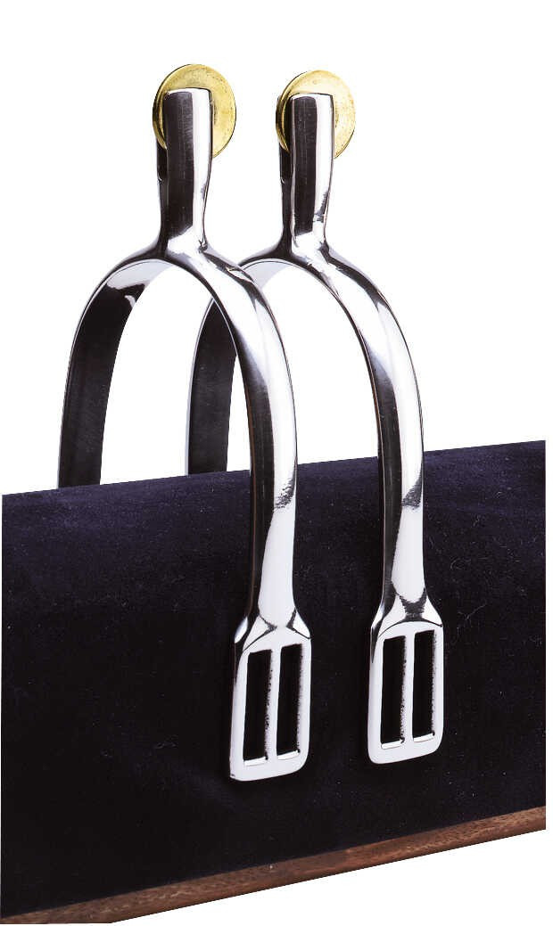 Esporas Feeling Prince de Galles inox com roldana lisa