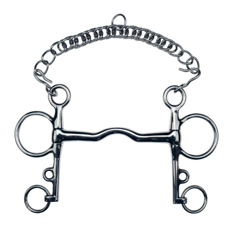 Freio Pelham Feeling reto com passagem de língua