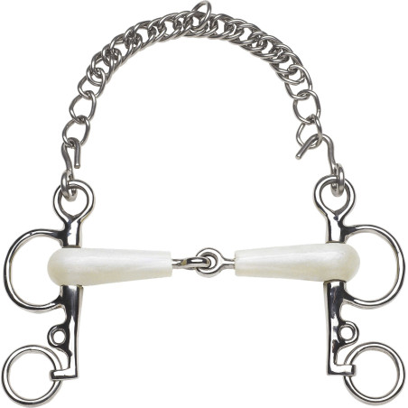 Mors Pelham Feeling quebrado flexível hastes curtas