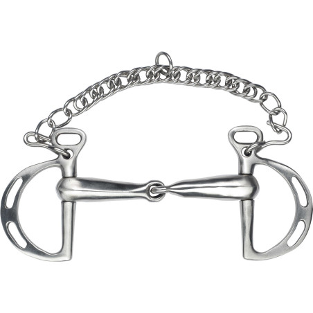 Mors espanhol Feeling quebrado com passadores em inox acetinado