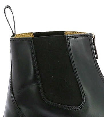 Botas Infantis Equithème Zip Couro Preto