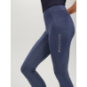 Legging Tommy Hilfiger Equestrian Amber cintura alta full grip feminino - Índigo desbotado