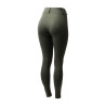 Legging de inverno feminino com grip integral Horze Dea - Verde escaravelho