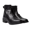 Botas jodhpur Horze Oldenburg em couro com fecho de correr frontal - Preto