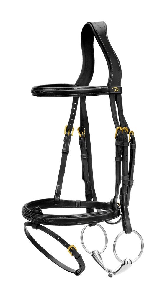 Bridão Muserola Combinada Dy'on D Collection Preto Bridão Muserola Combinada Dy'on D Collection Preto