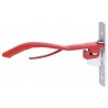 Suporte de sela dobrável de parede Covalliero - Vermelho