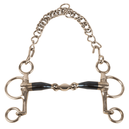 Mordedor pelham de dupla articulação curto Sweet Iron Velari