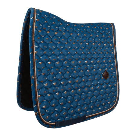 Mantilha de Veludo com Estampa de Cavalo para Dressage Kentucky