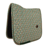 Manta de sela Velvet Pied-de-Poule Dressage Kentucky - Verde escuro / colorido