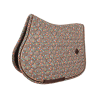 Manta de sela Velvet Pied-de-Poule Jumping Kentucky - Castanho / branco