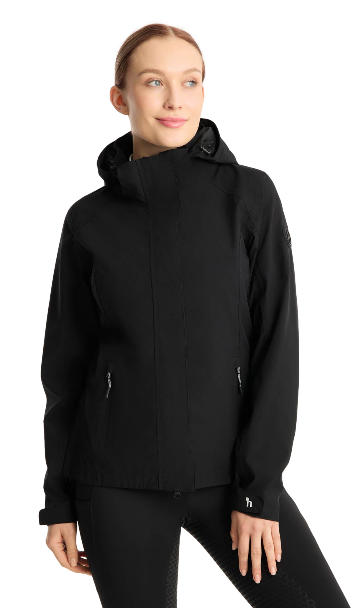 Casaco impermeável Horze Camila feminino Preto
