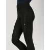 Legging Tommy Hilfiger Equestrian Elmira feminino full grip com strass - Preto