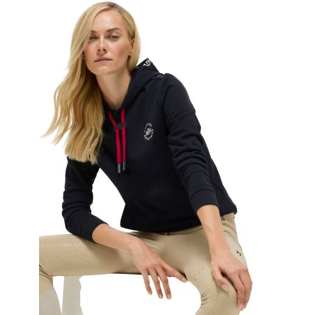 Moletom com capuz Laguna Tommy Hilfiger Equestrian feminino com logótipo