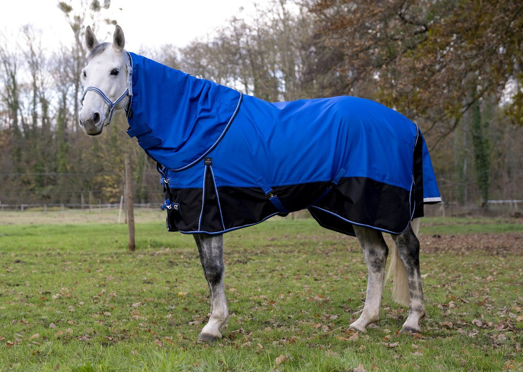 Cobre-pescoço Equithème Tyrex 1200 D 0g Azul / preto