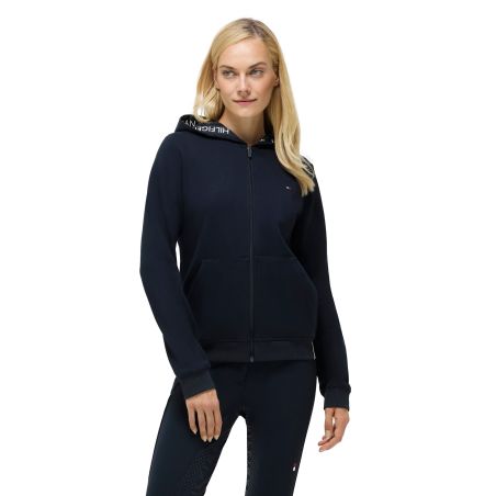 Moletom com capuz e zíper Beverly Tommy Hilfiger Equestrian feminino