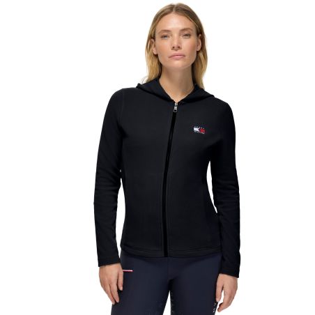 Casaco com capuz e fecho Tommy Hilfiger Equestrian feminino Whitney