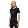 T-shirt de manga curta com strass Tommy Hilfiger Equestrian Malibu mulher - Preto
