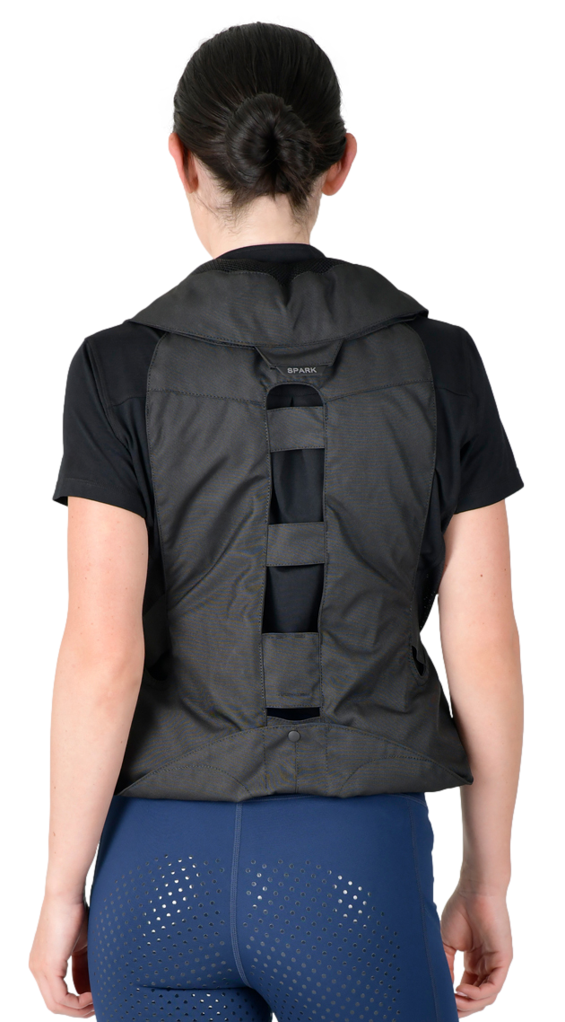 Colete airbag Spark Hippodrome Preto
