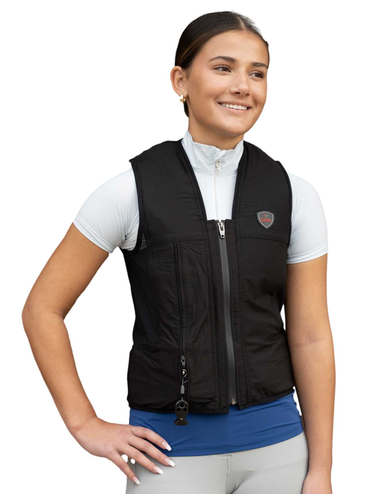 Colete airbag Spark Manège Preto