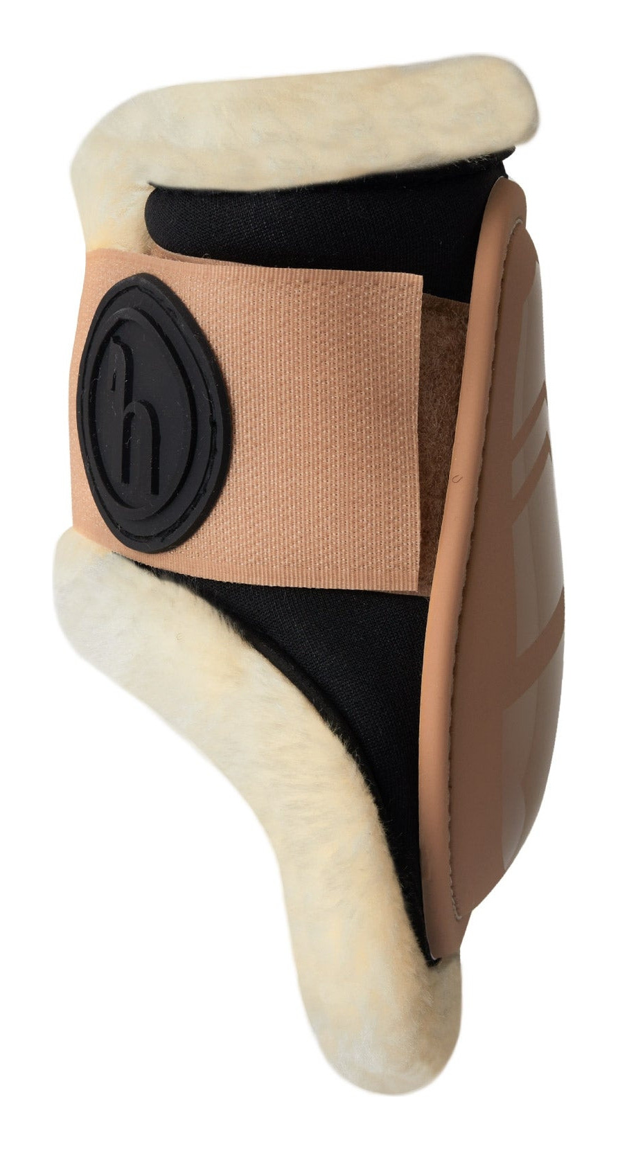 Protetor de boleto Caliber Horze com lã Castanho biscoito