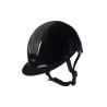 Capacete HKM Lady Shield brilhante - Preto / prateado