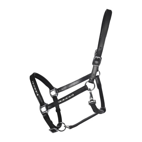 Caveção de couro HKM Sparkle