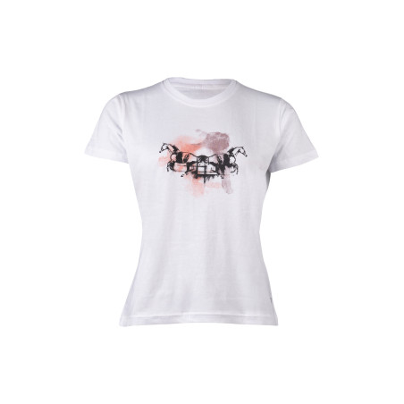 Camiseta feminina HKM Running Horse de manga curta